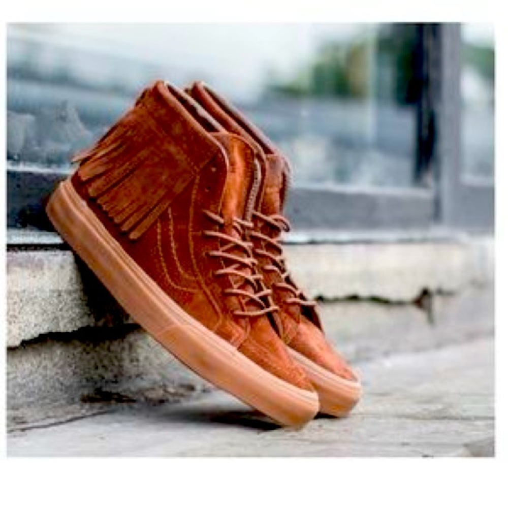 COPY - Vans Sk8 high McCain suede shoe brown M 8 W 9.5